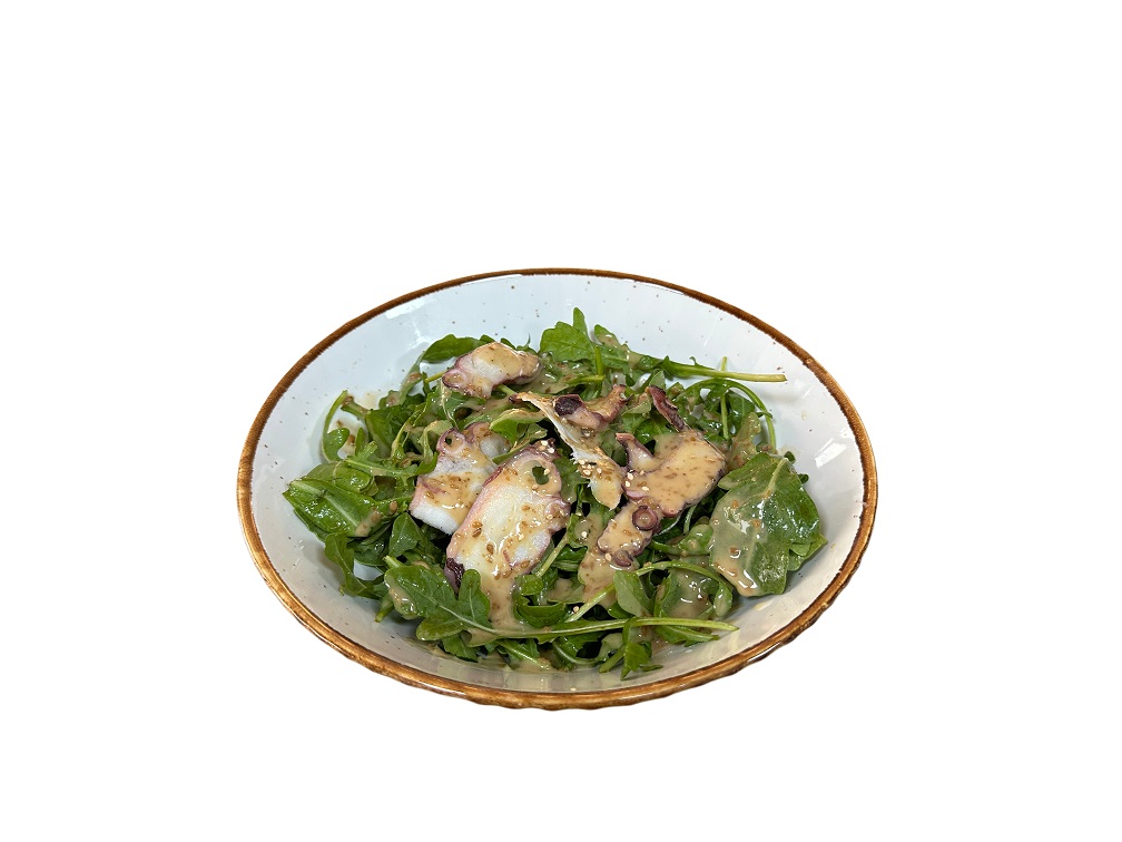 Ensalada de pulpo y rúcula