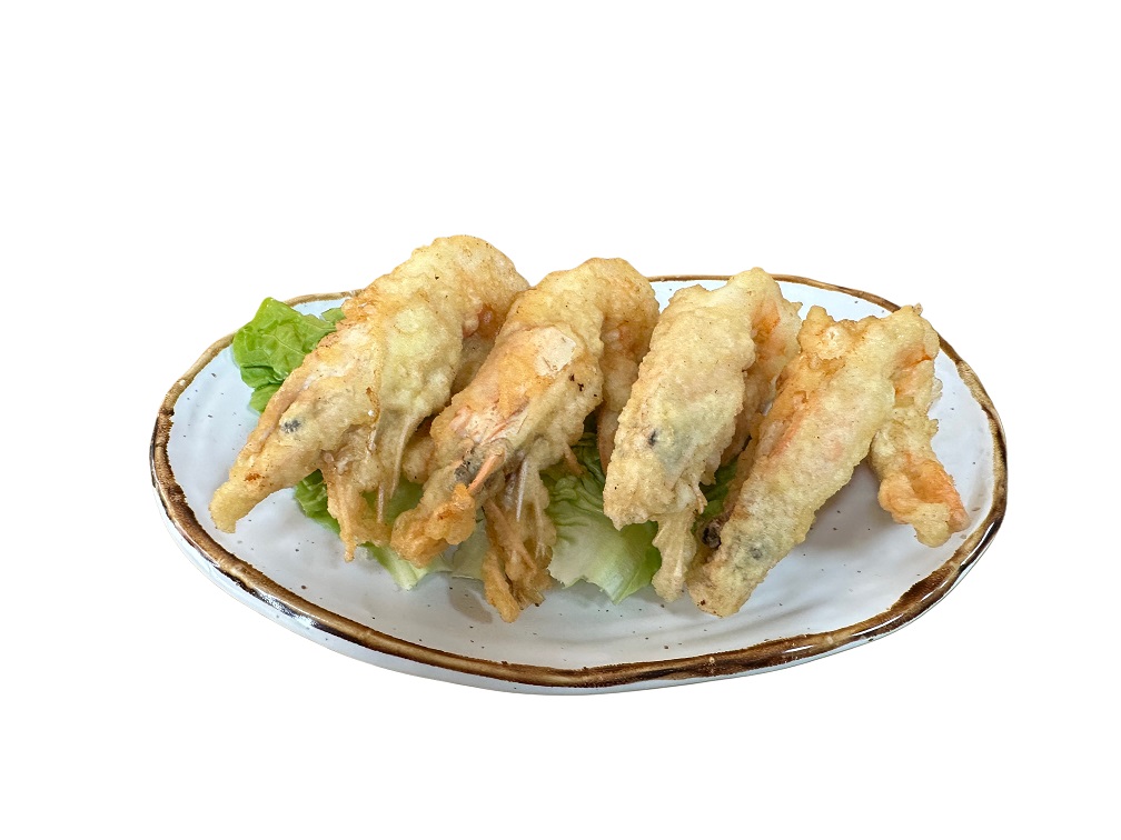 Tempura de langostinos tigres